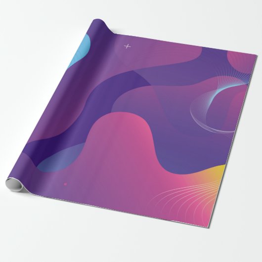 Color gradient background design. Abstract geometr ラッピングペーパー (アンロールド)