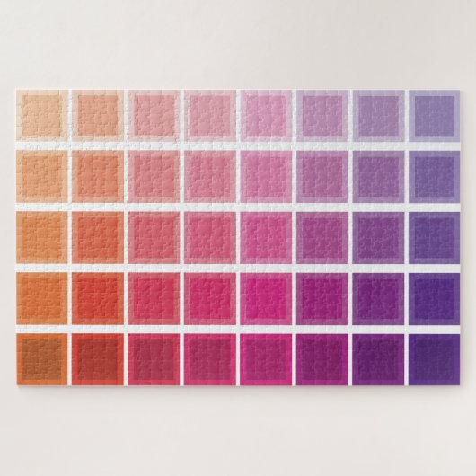 Color Gradient Squares Puzzle ジグソーパズル (横)
