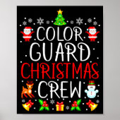 Color Guard Christmas Crew Matching Xmas  ポスター (正面)
