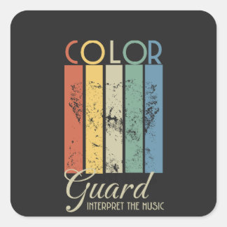 Color Guard "Interpret the Music" スクエアシール
