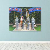 Color Guard Standing Alertの表示 キャンバスプリント (インサイチュ (ウッドフロア))