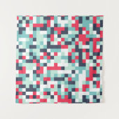 Color Halftone Background. Abstract Multicolor Tex タペストリー (正面(横))