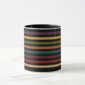 Color Horizontal Lines Mug – Modern Gift Set マグカップ (中央)
