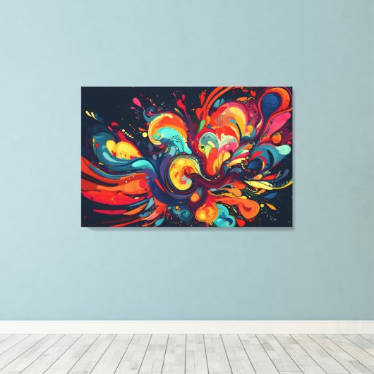 Color inspiration キャンバスプリント (インサイチュ (ウッドフロア))