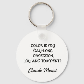 COLOR IS MY OBSESSION QUOTE keychain キーホルダー