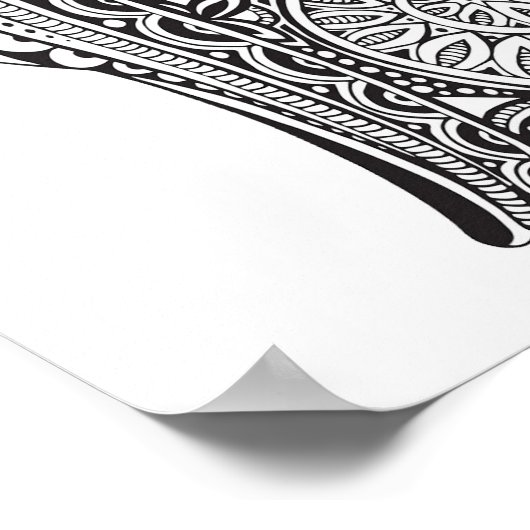 Color Itポスターうさぎのパターン ポスター (角)