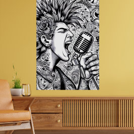 COLOR IT YOURSELF! Adult Coloring Book Poster ポスター