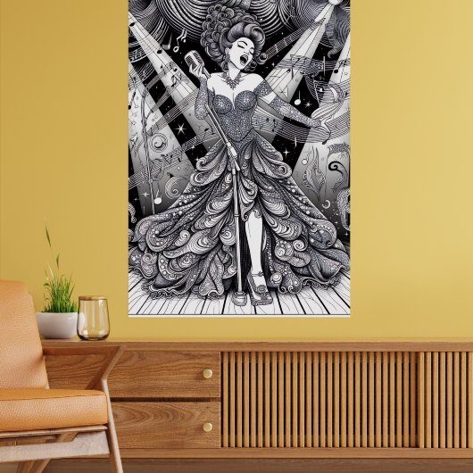 COLOR IT YOURSELF! Adult Coloring Book Poster ポスター (リビング2)