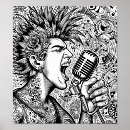 COLOR IT YOURSELF! Adult Coloring Book Poster ポスター