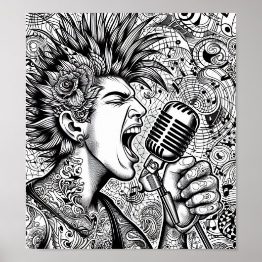 COLOR IT YOURSELF! Adult Coloring Book Poster ポスター (正面)