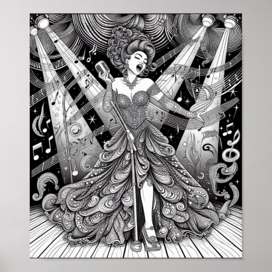 COLOR IT YOURSELF! Adult Coloring Book Poster ポスター (正面)