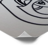 Color It Yourself Maori Motif ポスター (角)