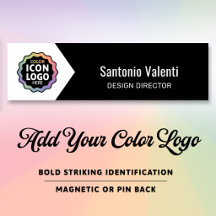Color Logo Classic Black White Chevron Business ID