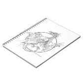 COLOR MEスパイラルノートファンタジーバードドラゴン ノートブック (左側)