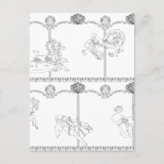 Color Me回転木馬 ポストカード (正面)