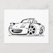 Color Me モダン Car |キッズアクティビティカード ポストカード (正面)