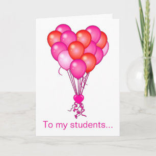 Color Me:先生for Students Valentine シーズンカード
