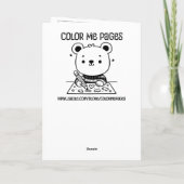 Color Me | Anime Girl and Cupcake Birthday カード (裏面)