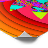 Color Me Bright #3 Fractal Poster ポスター (角)