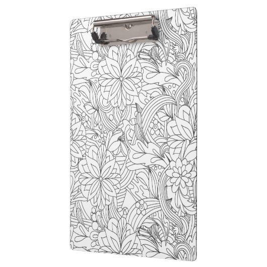 Color Me In・Flower Pattern クリップボード (左)