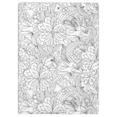 Color Me In・Flower Pattern クリップボード (裏面)