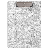 Color Me In・Flower Pattern クリップボード (正面)