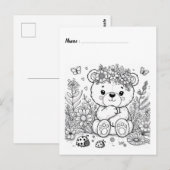 Color Me Panda | Kids Activity Cards ポストカード (正面/裏面)