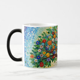color morphing ceramic mug mosaic tree pattern モーフィングマグカップ