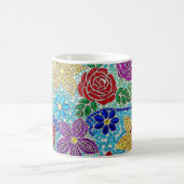 Color morphing modern mosaic design ceramic mug モーフィングマグカップ (中央)