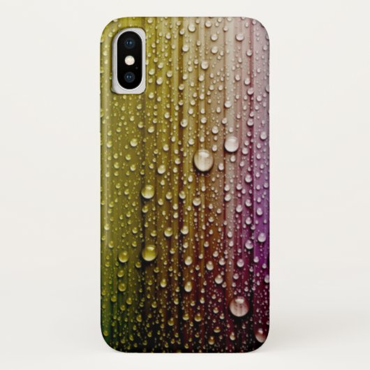 color mostaza con gotas de agua Case-Mate iPhoneケース (裏面)