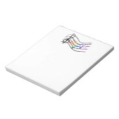 Color My Worldメモ帳 ノートパッド (回転)