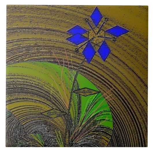 「Color My World」セラミック写真タイル タイル (正面)