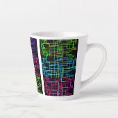 Color Neon Pattern カフェラテマグ (右)