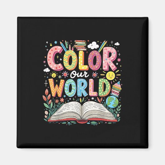 Color Our World Book 読Program 2025 Summer マグネット (正面)