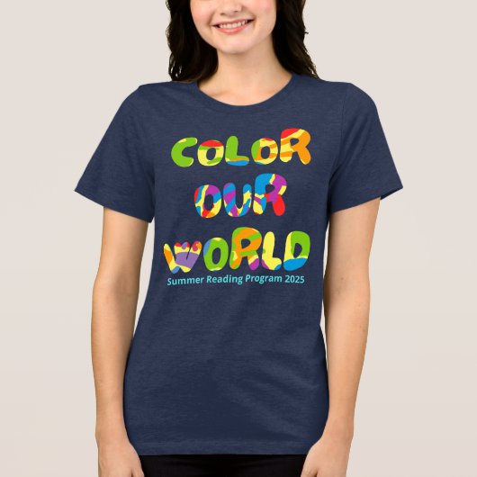 Color Our World Summer 読's 2025 Creativity トライブレンドTシャツ (正面)