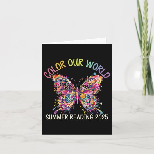 Color Our World Summer 読's Program 2025バター カード (正面)