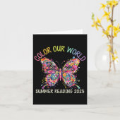 Color Our World Summer 読's Program 2025バター カード (黄色い花)