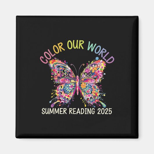 Color Our World Summer 読's Program 2025バター マグネット (正面)