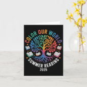 Color Our World Summer 読's Program 2025 カード (黄色い花)