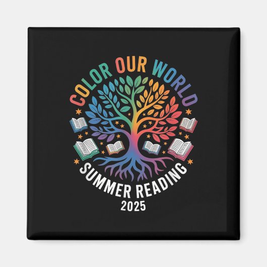 Color Our World Summer 読's Program 2025 マグネット (正面)