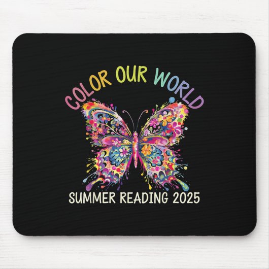 Color Our World Summer Reading Program 2025 バター マウスパッド (正面)