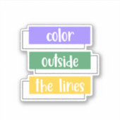 Color Outside the Lines シール (正面)