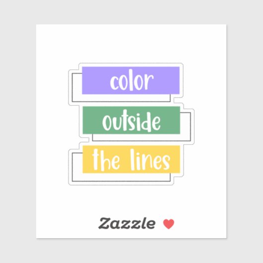 Color Outside the Lines シール (シート)