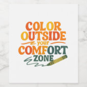 Color outside your comfort zone ワインラベル (シングルラベル)