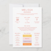 Color Palette Photo Be My Bridesmaid Proposal Card 招待状 (裏面)