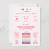 Color Palette Photo Be My Bridesmaid Proposal Card 招待状 (裏面)