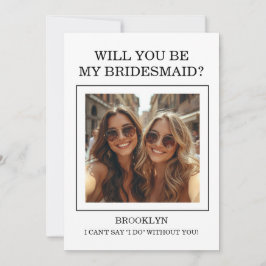 Color Pallet Will You Be My Bridesmaid Proposal 招待状