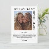 Color Pallet Will You Be My Bridesmaid Proposal 招待状 (スタンド正面)