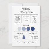 Color Pallet Will You Be My Bridesmaid Proposal 招待状 (裏面)