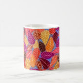 Color Pencil Fall Foliage Leaves Drawing Mug コーヒーマグカップ (中央)